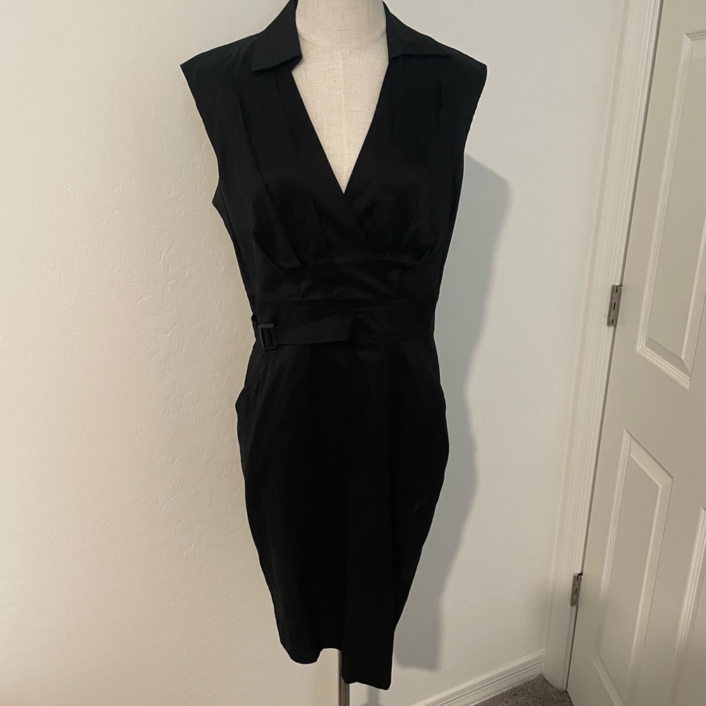 Ann Taylor Elegant Black Sleeveless Dress